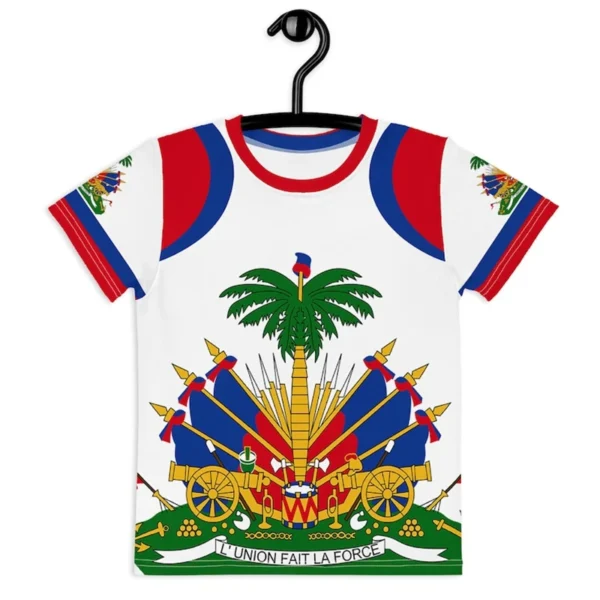 Haitian Flag T-shirt Men 3D Print Haiti Emblem Symbol Vintage T Shirts Summer Fashion Streetwear Short Sleeve Y2k Mens Clothing