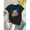 Haiti Men's T-shirts Casual Loose Round Neck Haitian Flag Short Sleeved Tops Tees Men's Clothing Oversized T shirts Streetwear
