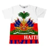 Haitian Flag T-shirt Men 3D Print Haiti Emblem Symbol Vintage T Shirts Summer Fashion Streetwear Short Sleeve Y2k Mens Clothing