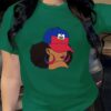 1pc Women'S Haitian Culture Graphic T-Shirt - Vibrant Patriotic Design with Haitian Flag & Female Silhouette, Green Casual Tee for Cultural Pride, Festivals, or Everyday Fashion, Perfect Gift for Women, Festival Attire, Bold Statement Piece, Comfortable F