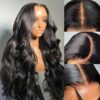 6x4 Glueless Lace Front Wig Human Hair Pre-Plucked Pre-Cut Body Wave 150% Density Middle Part Wig for - Natural Look, Easy Wear, All-Day Comfort