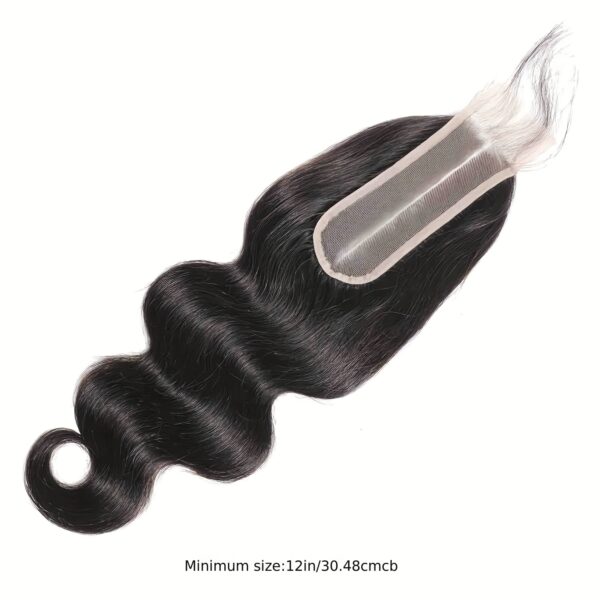 f22c593c-9ab9-11f0-8622-0a580aaf0720.jpg 2x6 HD Lace Closure Human Hair Wig - 45.72cm Brazilian Virgin Hair 100% Real Body Wave (Kim K Style) with Pre-Plucked Baby Hair & Transparent Lace Front/Back, Natural Black Brown Color for, Middle Part, No Glue Needed