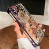 for iPhone x,xr,xsmax A shatterproof, transparent soft phone case with a floral patter