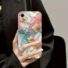 for iPhone XR flower All inclusive seismic resistant film hard phone case