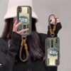 4ad1361bde064161b34e648e88bb9864-goods.jpeg 1 new 100 dollar bill pattern mobile phone case | Hundred Dollar Bill Pattern Phone Case | with Woven Lanyard | Anti-drop Durable Soft Edge| compatible with(iPhone X Xs)