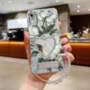 6b570da2ea864e969a77ca0b6d857058-goods.jpeg Durable iPhone XRPhone Cases Comfortable feel Delicate little flowers bracket and transparent beads Lanyard Pattern Case Suitable for iPhone XR Featuring Shockproof In Entertainment