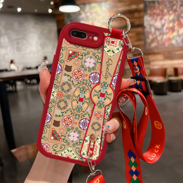 With a Lanyard, It Can Serve As a Stand, Crossbody Bag, Or Wrist Strap, Suitable for Iphone 8 Plus Cases for Iphone X, Xs, Xr, Xsmax, 7, 7 Plus, 8, 8 Plus, 6S, 6S Plus, SE2, SE3. It Features Full Coverage, Creative Patterns, Shock Resistance, And Drop Pro