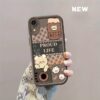 Phone Cases Featuring a Brown Checkered Cartoon Bear Design for The Iphone XR, Suitable for Both Genders. These High-Quality TPU Cases Are Soft, Rubbery, And Designed to Protect Against Falls, Along with Additional Mobile Phone