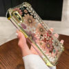 for iPhone x,xr,xsmax A shatterproof, transparent soft phone case with a floral patter