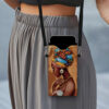 1pc Ethnic African Women Print Crossbody Phone Wallet Bag - Double-Sided Synthetic Leather with Adjustable Strap, Vibrant Mixed Colors, Unisex Design for Daily Travel & Mother’s Day Gift, Modern Accessory, Doublesided Print