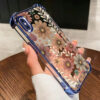 for iPhone x,xr,xsmax A shatterproof, transparent soft phone case with a floral patter