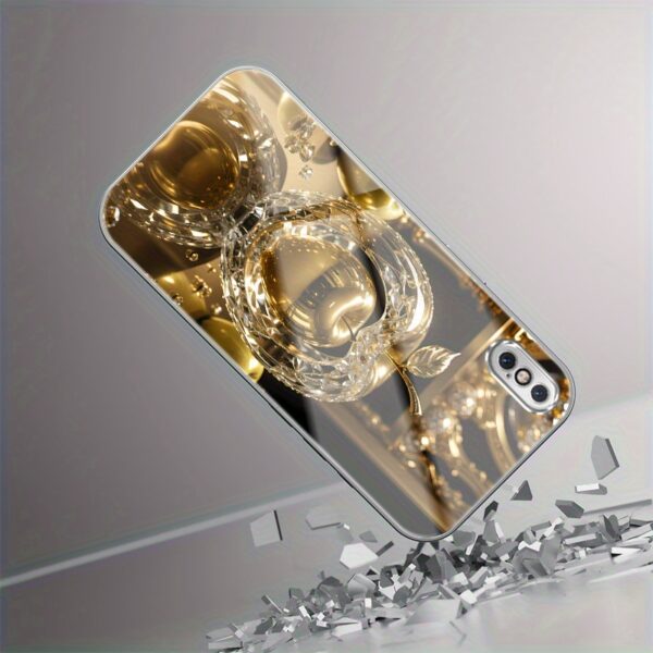 Sacred Apple Glass Phone Case for iPhone X XR Xs Max 8 7 Plus 6s SE Female style Soft Tempered Frame Drop Protection Rugged Durable Cover Cellphone Protective Smartphone Casing The Advanced Process Paired with High-definition Patterned Glass Panels