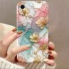 for iPhone XR flower All inclusive seismic resistant film hard phone case